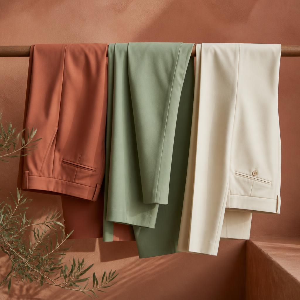 Tailored Straight Trousers